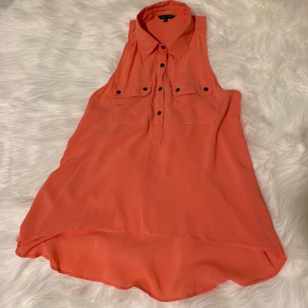 Naked Zebra top - coral - size medium